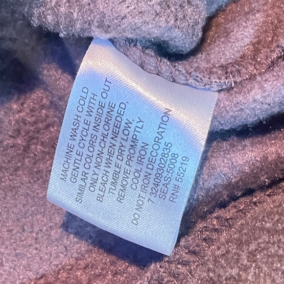 Disney Chip and Dale Full Zip Large Brown Hoodie Polyester Long Sleeve Embroider - Picture 4 of 7